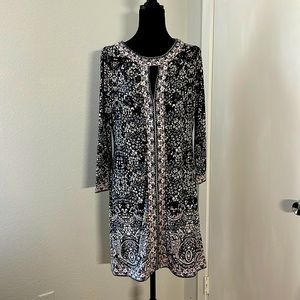 NWT BCBG MaxAzria Avila Navy Floral Dress